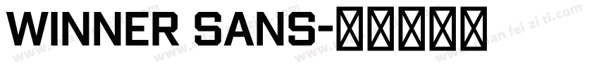 Winner Sans字体转换